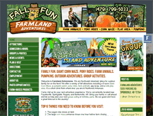Tablet Screenshot of farmlandadventures.com